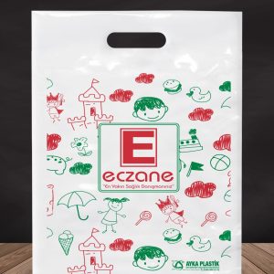 Eczane Baskılı El Geçme Poşet