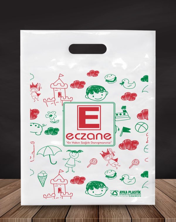 Eczane Baskılı El Geçme Poşet