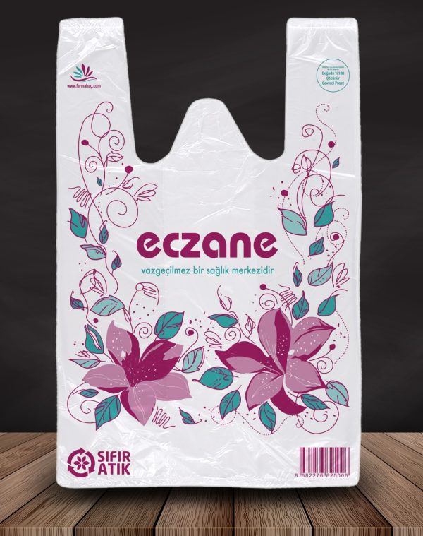 Eczane Baskılı Atlet Poşet