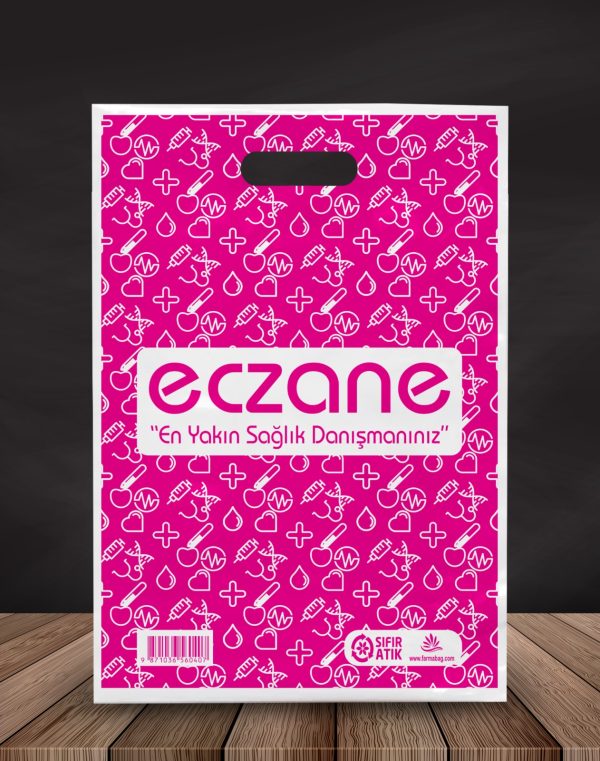 ECZANE BASKILI EL GEÇME POŞET 24X40
